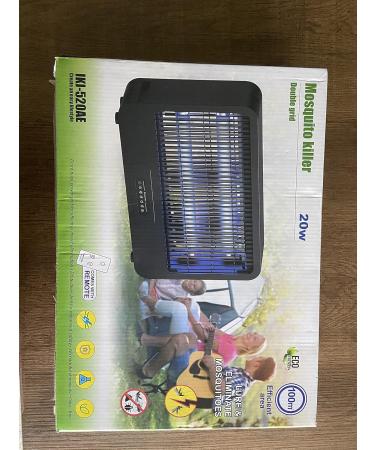 Fethfire 4000V Electric Fly Trap with Remote Control - 20W Mosquito Trap for Kitchen Living Room & Office - Effective up to 100 m - Includes 2 Replacement Lamps - Buy Online on GoSupps.com