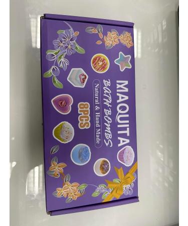 MAQUITA 8Pcs Shower Bath Bombs - Aromatherapy Stress Relief Spa Gift for Women & Girls | Perfect for Mother's Day, Birthday & Christmas - Buy Online on GoSupps.com