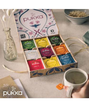 Pukka Favorite Selection Box - 9 Delicious Organic Teas | Sustainable Birthday Gift | 45 Tea Nights of 100% Biological Ingredients - Buy Online on GoSupps.com