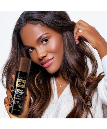Wonder Lace Bond Tinted Lace Melt Aerosol Spray - Medium Brown 3.38oz/ 100ml - Quick Dry No Transfer Formula Humid Resistant Infused with Keratin for Protect Skin Paraben Free Unscented 3.38 Fl Oz (Pack of 1) - Buy Online on GoSupps.com