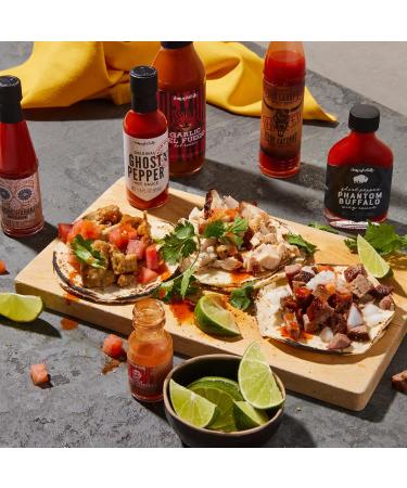 Thoughtfully Gifts Hot Sauce Challenge Gift Set - Pack of 10 Spicy Hot Sauces for a Fun Hot Sauce Challenge! - Buy Online on GoSupps.com