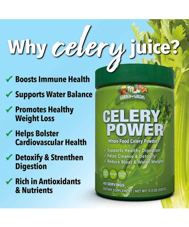 Garden Greens Celery Power 11.3oz - Supports Healthy Digestion | No Flavor - Buy Online on GoSupps.com
