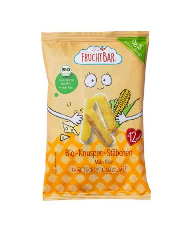 Fertile organic crispy sticks with corn and cheese 8-pack sugar and salt-free children's snack for babies from 12 months & children 8 x 30g