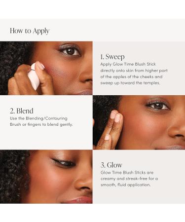 jane iredale Glow Time Blush Stick | Creamy, Nourishing Makeup | Vegan & Cruelty-Free - Buy Online on GoSupps.com