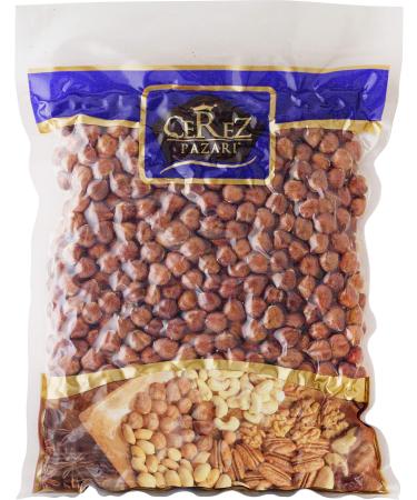 Cerez Pazari Turkish Raw Hazelnuts (Filberts) in Resealable Bag 1 LB, Healthy Keto Paleo Diet Snacks, Unsalted, Gluten Free, Vegan, Non-GMO, No Shell, Natural, Premium Quality, Healthy Snack 1 Pound (Pack of 1)