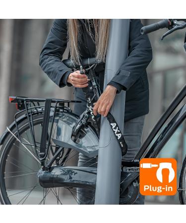 AXA RLC 100/5.5 Insert Chain for Frame Lock - Compatible with AXA Frame Locks - 100 cm 5.5 mm Black Polyester Coat - One Size - International Shipping Available - Buy Online on GoSupps.com