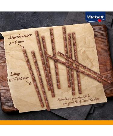Vita Power Beef Stick School - Healthy Dog Snack Thin Meat Sticks for Training & Rewards Sugar-Free (10 Pieces) - Buy Online on GoSupps.com