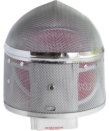 Sabre Fencing Sport Mask - CE350N Certified | Padded Bib | Anti-Glare Finish | Adjustable Strap | Metallic Mesh | Medium Size - Buy Online on GoSupps.com