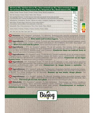 Buy Biojoy Organic Dried Tomatoes - 500g Unsulphured & Oil-Free | International Shipping - Buy Online on GoSupps.com