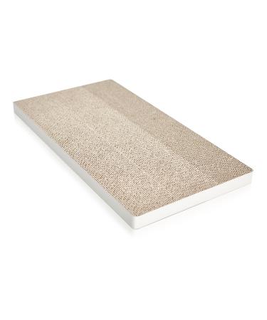 Way Basics Premium Cat Scratcher Reversible zBoard Scratch Pad Lasts 5x Longer Includes Silvervine Organic Super Catnip Available in Multiple Color White