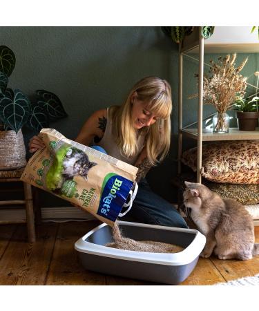 Biokats Natural Care Fine Clumping Cat Litter - Eco-Friendly & Compostable Plant Fibers - 8L Bag | International Shipping - Buy Online on GoSupps.com