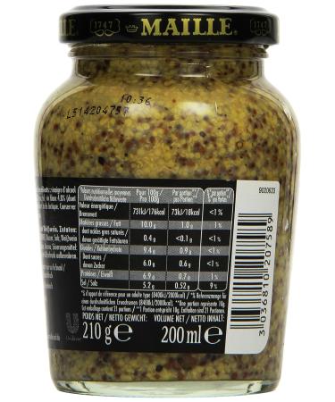 Buy Maille Dijon Mustard Old Style - Pack of 6 (6 x 210g) | Premium French Mustard for International Shipping - Buy Online on GoSupps.com