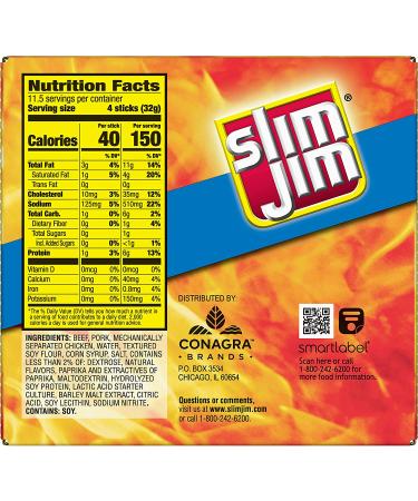 Buy Slim Jim Mild Smoked Snack Sticks - 46 Count Pantry Pack  0.28 oz Each - Buy Online on GoSupps.com