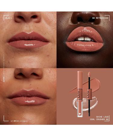 NYX Shine Loud Long-Lasting Liquid Lipstick - Pack of 2 (Magic Maker & Goal Crusher) - Buy Online on GoSupps.com