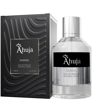AHUJA Daring Eau de Parfum 3.4 fl oz-Long Lasting Perfume for Men Original Bold Awakening Pepper & Citrus- Geranium & Patchouli-Best Alternative to Dior Sauvage. Patchouli 3.4 Fl Oz (Pack of 1) - Buy Online on GoSupps.com