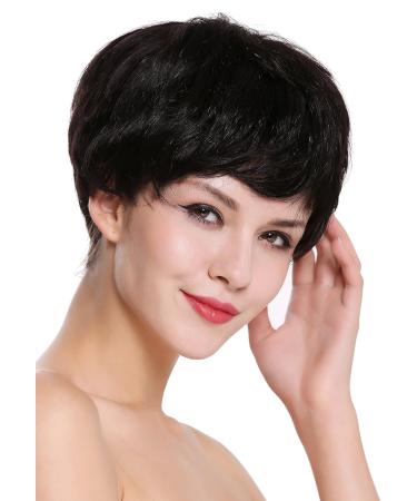 Buy WIG ME UP RGH-6994-HH-1B Human Hair Short Bob Wig - Black Wavy Ladies Wig with Combs | International Shipping Available - Buy Online on GoSupps.com