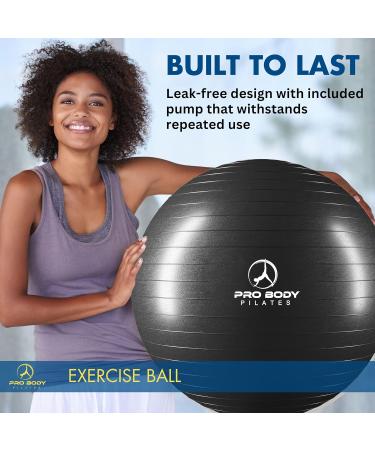 ProBody - Pilates Exercise Ball - Multiple Sizes Gym Grade Balance Ball for Fitness - Yoga - Workout Pregnancy & Physical Therapy - Buy Online on GoSupps.com