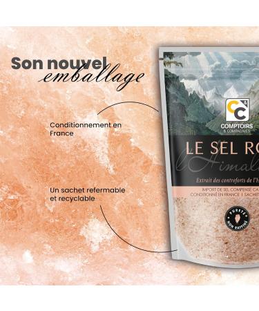  Comptoirs et Compagnies COMPTOIRS ET COMPAGNIES - Fine Himalayan Pink Salt - Non-Iodized and Unrefined - 500g - Buy Online on GoSupps.com
