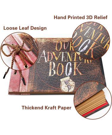 Vienrose Our Adventure Book Scrapbook Album - Up Movie Inspired - 80 Pages - DIY Kit for Couples - Luxury Gift Set - Buy Online on GoSupps.com