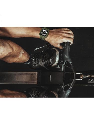 GELISHI Apple Watch Band 45mm/44mm/42mm with Rugged Bumper Case | Army Green Military Band for Watch Series 8/7/6/SE/5/4/3/2 | Protector and Sport Band - Buy Online on GoSupps.com