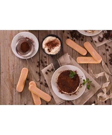 Bellino Savoiardi Lady Fingers for Tiramisu Italian Biscuits 7oz (Pack of 2) + IntFeast Bamboo Kitchen Tong - Buy Online on GoSupps.com