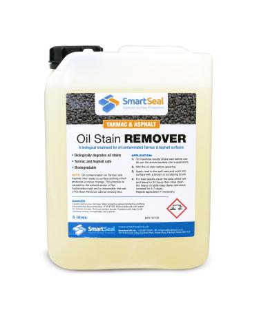 Smartseal Oil Stain Remover for Tarmac & Asphalt - biologically degrades oil stains easy to use (5 Litre)