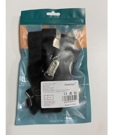 Adjustable Men's Shirt Holders - Elastic Braces with Non-Slip Clamps | Flexible Shirt Bracket - Black (1 Pair) - Buy Online on GoSupps.com