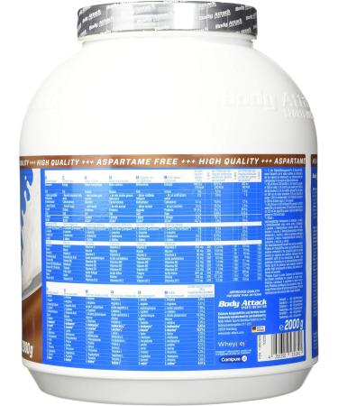 Body Attack Power Protein 90 - Chocolate Nut Nougat 2kg | Multi-Component Protein Powder with BCAA & Vitamins | Extra Creamy Protein Shake Made in Germany - Buy Online on GoSupps.com