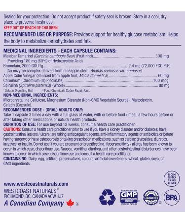 Westcoast Naturals - Garcinia Cambogia Supplement - Natural Wellness Package Metabolism Booster Digestion Aid Antioxidant Made in Canada - Buy Online on GoSupps.com