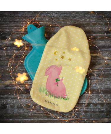 Mr. & Mrs. Panda Warm Pig Luck Bottle | Hot Water Bottle for Kids | Animal Motifs & Stars | Perfect Gift & Heat Pillow - Buy Online on GoSupps.com