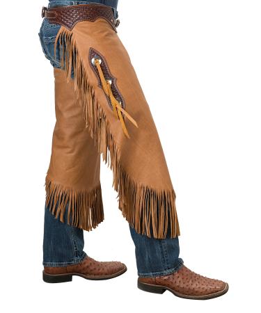 Weaver Leather Chinks with Basketweave Yoke Set, Vintage Cowboy Large