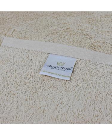 1888 Mills Crown Touch 24-Piece Utility Washcloth Set - Beige | 100% Cotton Microfiber Alternative - Buy Online on GoSupps.com