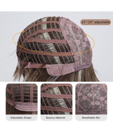 Long Black Wigs for Women - Shoulder Length Mixed Blonde with Bangs | Natural Synthetic Hair Replacement for Daily & Party Use - Style 2078-1 - Buy Online on GoSupps.com