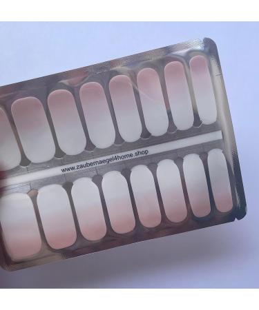 Zaubern gel4Home Nail Foils 16 Pieces Baby Boomer Pink Nail Wraps for Stunning Manicures | Shop Internationally - Buy Online on GoSupps.com