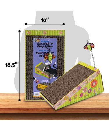 Petmate FATCAT Big Mama's Scratchy Box/Ramp - Cat Scratching Pad and Ramp Combo - Buy Online on GoSupps.com