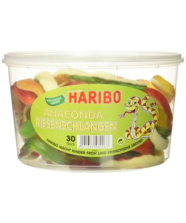 HARIBO Anaconda Giant Snakes 1 pack (1 x 1.2 kg) Lemon 1.2 kg (1 pack)