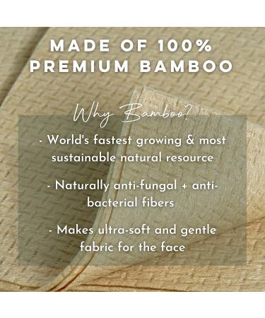 Clean Skin Club Bamboo Clean Towels XL - Award-Winning Biodegradable Face Towels | 100% Organic Bamboo | Gentle Disposable Makeup Remover Wipes | Super Soft for Sensitive Skin | 50 Count - Buy Online on GoSupps.com