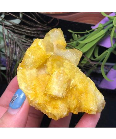 Yellow Phantom Quartz Crystal Cluster Specimen - JZIGTDEM (Color : 166g) - Buy Online on GoSupps.com