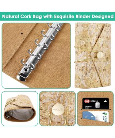 Natural Cork Bag Pill Organizer - 2x Daily 10 EVA Pouch Set (Golden) | Exquisite Design for International Shipping - Buy Online on GoSupps.com