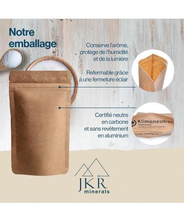 JKR Spices Sel de Glauber 1800g | Sel de glauque de qualit alimentaire | Sulfate de sodium food grade | Na2SO4 en sachet refermable neutre en CO 1.8 kg (Lot de 1) - Buy Online on GoSupps.com