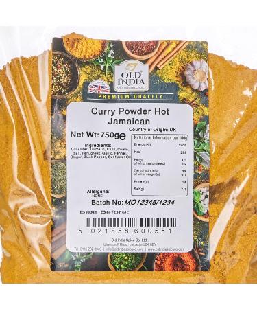 Old India Hot Jamaican Curry Powder 750g - Authentic Spice Blend (Pack of 1) - Buy Online on GoSupps.com