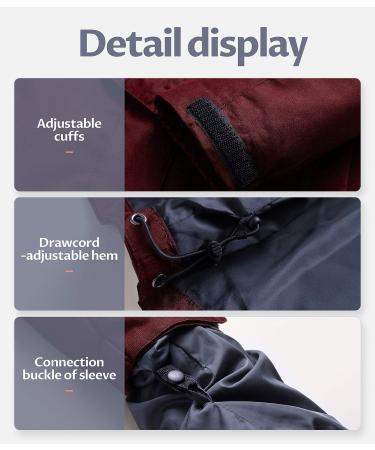 CREATMO US Women's 3-in-1 Waterproof Ski Jacket | XX-Large Wine Red - Buy Online on GoSupps.com