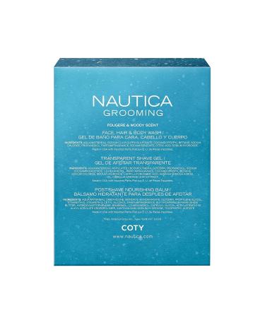 Nautica Grooming Men's 3-Piece Gift Set - Premium 6.7 Fl Oz 3.3 Fl Oz | Ideal International Shipping Gift - Buy Online on GoSupps.com