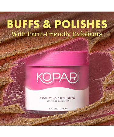 Kopari Coconut Crush Scrub - 100% Organic Brown Sugar Exfoliator, 8 Oz - Buy Online on GoSupps.com