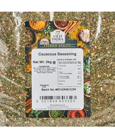 Old India Couscous Seasoning 2kg - Authentic Blend for Perfect Couscous Flavors - Buy Online on GoSupps.com