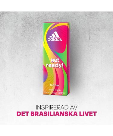 Adidas Fragrance Get Ready for Her Eau de Toilette 1.7 Fluid Ounce 1.7 Fl Oz (Pack of 1) For Her - Buy Online on GoSupps.com