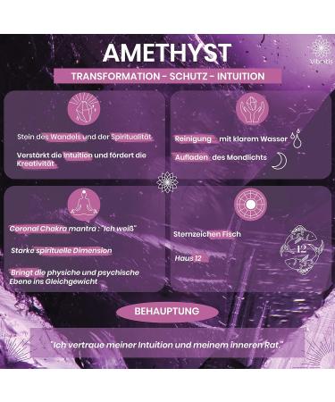 Amethyst Pendulum for Radiesthesia & Fortune Telling | Calm Concentration & Creativity Stone - Buy Internationally - Buy Online on GoSupps.com