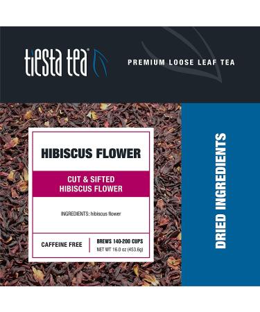 Tiesta Tea Hibiscus Flower Loose Leaf Tea - Caffeine Free, 16 oz | Premium Quality - Buy Online on GoSupps.com