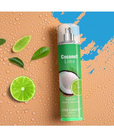 Luxurious Coconut Lime Body Cream & Mist Set | 8oz Moisturizing Self-Care Combo for Women & Girls - International Shipping Available - Buy Online on GoSupps.com