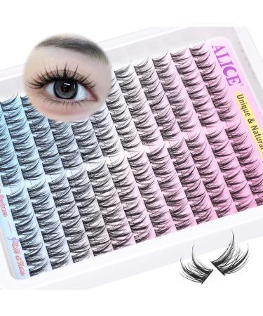 ALICE Natural Lash Clusters DIY Eyelash Extensions 9-11mm Short C Curl Individual Lashes Wispy Anime Lash Extensions Handmade Manga Eyelash Clusters 144 Pcs U22 - Buy Online on GoSupps.com